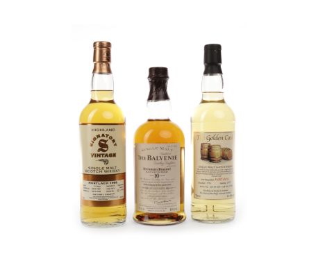 BALVENIE FOUNDER'S RESERVE AGED 10 YEARSActive. Dufftown, Banffshire. 70cl, 40% volume. MORTLACH 1994 'THE GOLDEN CASK' Activ