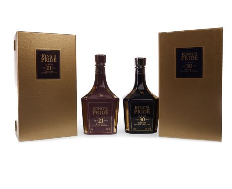 KING'S PRIDE AGED 30 YEARSBlended Scotch Whisky. 750ml, 43% volume, in ceramic decanter and presentation box. KING'S PRIDE AG