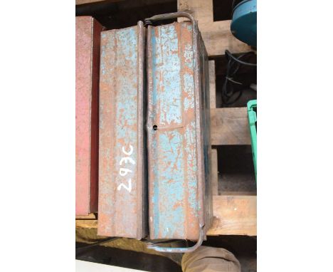 Cantilever toolbox to include tap and die sets and quantity of drill bits