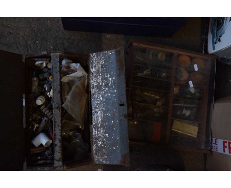 toolbox containing qty of plumbing equipment etc 