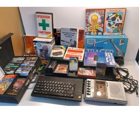 LARGE COLLECTION OF SINCLAIR SPECTRUM CONSOLE GAMES BOOKS ETC