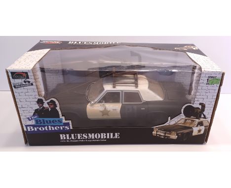 ERTL JOYRIDE BLUES BROTHERS 1;18 SCALE 1974 MT. PROSPECT POLICE DODGE MONACO SEDAN BLUESMOBILE BOXED