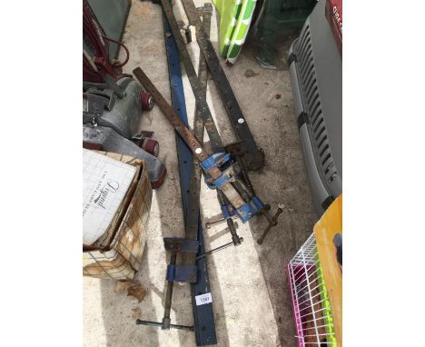 FIVE SASH CLAMPS TO INCLUDE 'RECORD' 