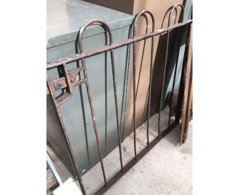 A WROUGHT IRON GARDEN GATE 