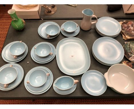 A QUANTITY OF POOLE POTTERY 