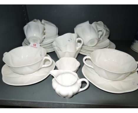 A selection of vintage tea cups and saucers by Shelley 