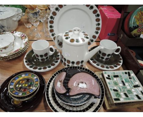 A vintage part tea service by Broadhurst bros 