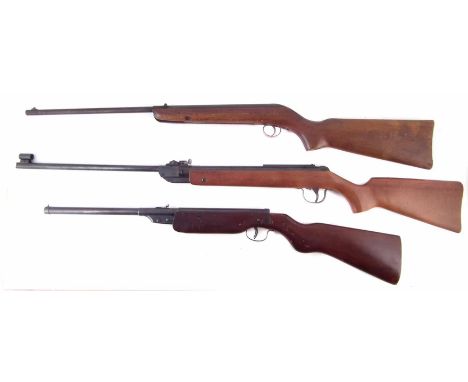 BSA Cadet .177 air rifle, serial number 9480, stamped logo to stock, also a Diana mol.24 .22 air rifle serial number 758031, 