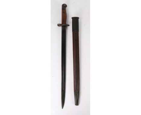 Second World War Pattern 1907 Sword Bayonet by Sanderson,&nbsp; originally made during WW1 with a date of 12 '17 to one side 