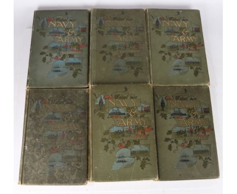 Six Volumes of The Navy &amp; Army Illustrated magazines, dated from December 1895-June 1896, June-November 1896, December 18