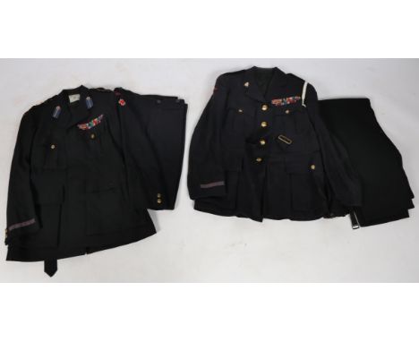 Grouping of British Red Cross uniforms, Jacket and Trousers, British Red Cross buttons throughout, 'British' over 'Red Cross'