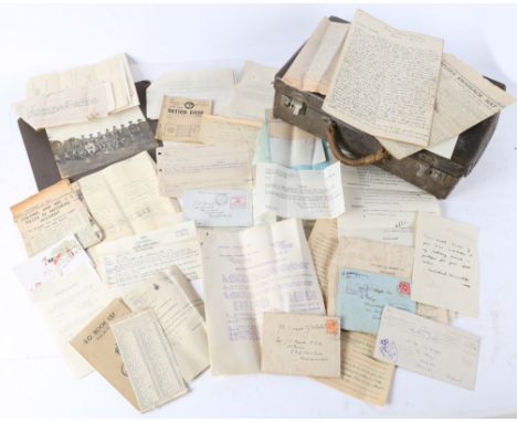 Collection of First & Second World War ephemera & photographs to Colonel John Clervaux Chaytor, including,Receipt for 3 Decem