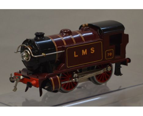 O Gauge. Hornby No.1 special tank engine 20 volt electric. Nicely restored example.