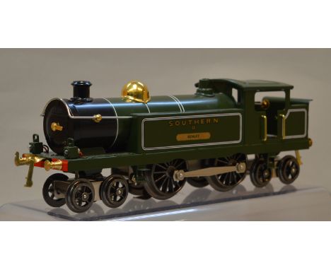 O Gauge. Ace Trains 3 rail electric 4-4-2 tank engine southern green livery "Kenley" G/VG boxed.