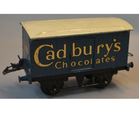 O Gauge. "Cadbury's" chocolates van. Overall F/G unrestored condition.