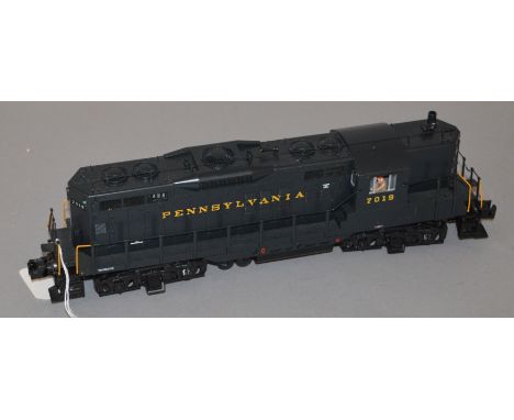 O Gauge. MTH Rail King. Pennsylvania 7019 switcher locomotive. 3-Rail with sound. Overall G unboxed.