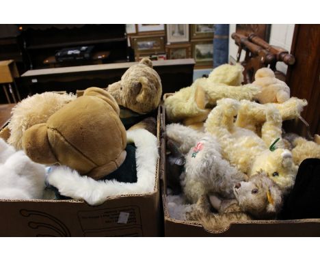 Large collection of teddy bears including nine Steiff bears, two Cotswold bear company bears, limited edition Just Bears by D