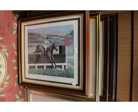 Horse racing interest: six prints to include Persimmon, Royal Derby Winner 1896, Sea Bird II 389/850 Derby 200 edition, Appro