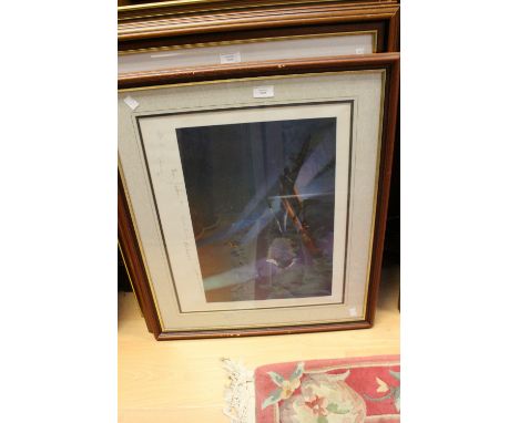 Frank Wootton, Second World War print, signed by Bill Reid VC, Norman Jackson VC