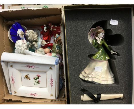 Royal Doulton 'Lady Emily Rose' NN. 4571, signed by Michael Doulton 17.2.2006 and D. Smith painter (boxed with certificate) w