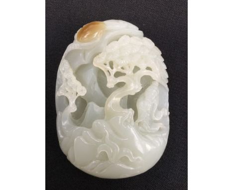 Jade boulder carving