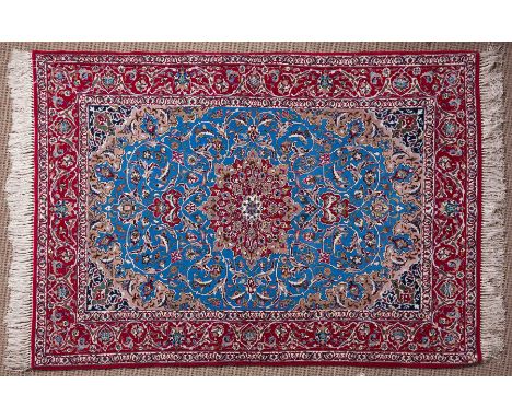 AN ISFAHAN CARPET, IRAN, 165 by 113cm 