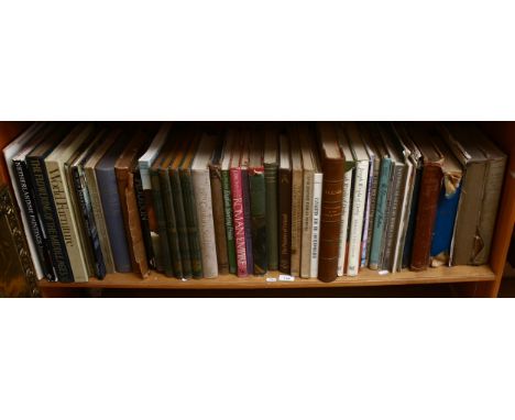 A shelf of large Vintage art books etc 