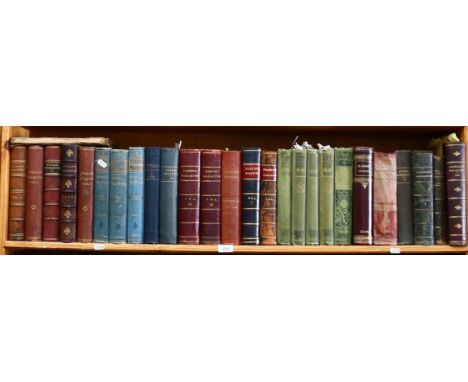 A shelf of bound editions of Victorian and later magazines, including Harmsworth, Cassell's, and Harpers 