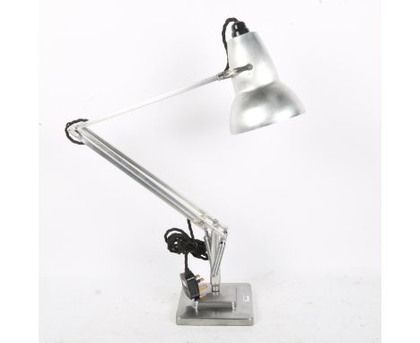 A Vintage Herbert Terry model 1227 stripped and polished anglepoise desk lamp