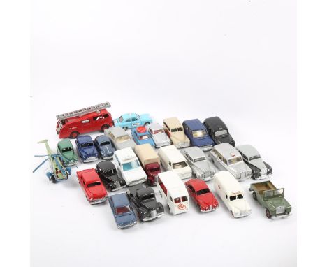 DINKY TOYS - a group of Vintage diecast model cars and vans (26) 