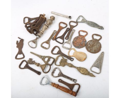 A quantity of Vintage and Antique bottle openers (boxful) 