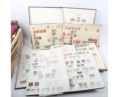 A large quantity of Vintage postage stamps, albums etc (boxful) 