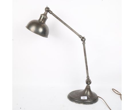 A Vintage silver plated anglepoise desk lamp 