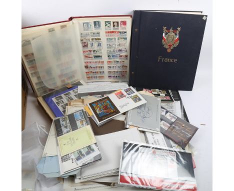 A large quantity of Vintage loose postage stamps, albums, sheets etc (boxful) 