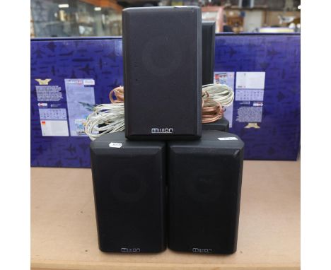 A set of 5 Mission model 70 speakers, and a Mordaunt-short MS905C centre speaker (6) 