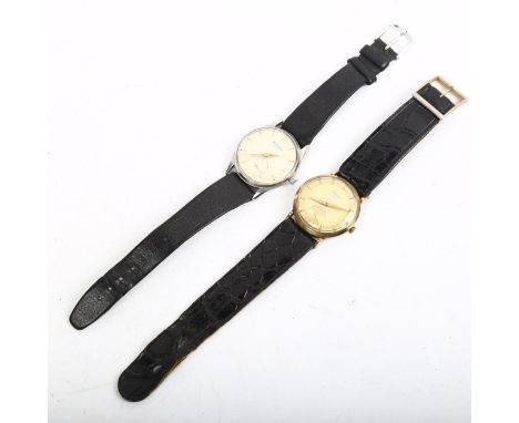 2 Vintage mechanical wristwatches, comprising Certina and Helvetia, both working order (2) 