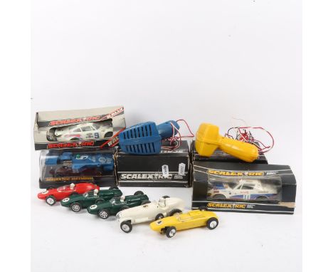 SCALEXTRIC - various Vintage model racing cars, including C121 Elf Tyrrell C125 Porsche Turbo 935 etc 