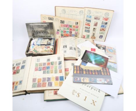 Various Vintage loose world postage stamps and albums 