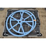 2x large diameter gate valve wheels.