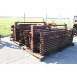 **CATALOGUE CHANGE**  c.40x 9ft 18in narrow gauge railway track. With trolley and quantity of