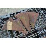 6x Ransomes YL plough points.