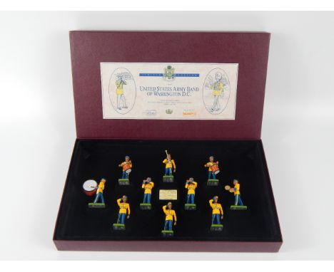 Britains; The United States Army Band of Washington D.C. Pershings Own, in the famous 1954 Yellow Jackets, limited edition 71
