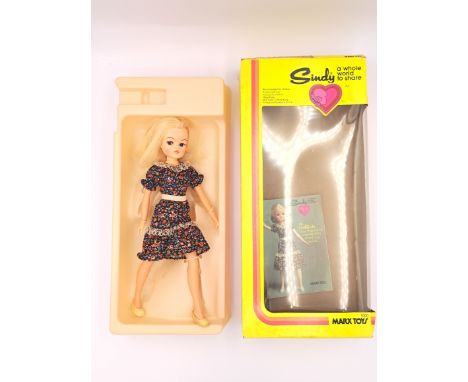 Marx Toys boxed vintage Sindy doll, 1978, within Good original box, item would benefit from cleaning, storage damage (mould),