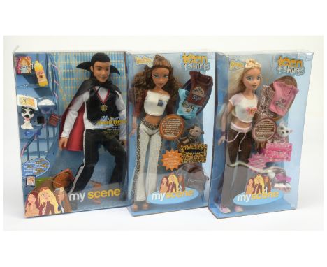Mattel My Scene boxed dolls x three including: (1) Sutton, from the Masquerade Madness series, Mattel #G4819, (some accessori