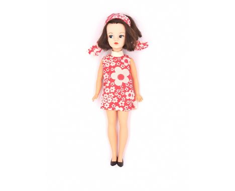 Pedigree Sindy centre part vintage doll 1971, brunette, Good to Excellent.&nbsp;