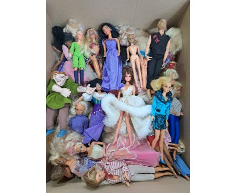 Mattel Barbie and Ken, Pedigree Sindy dolls plus others such as vintage Explorer Action Man, a vintage Barbie, Mary Quant Dai