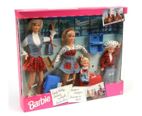Mattel Barbie Travelin' Sisters Doll Set, #14073, includes Barbie, Skipper, Shelly and Stacie, within Good to Good Plus origi