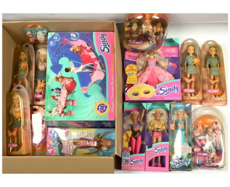 Collection of boxed Sindy dolls including: (1) Hasbro Princess Mermaid Sindy, #2692; (2) Hasbro Cool Pop Star Sindy, #26905; 