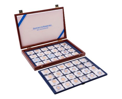 Dt. Kaiserreich/GOLD - Grandiose Sammlung "Deutsche Zeitgeschichte in Gold" - hrsg. von Emporium Hamburg mit 26 x 20 Goldmark