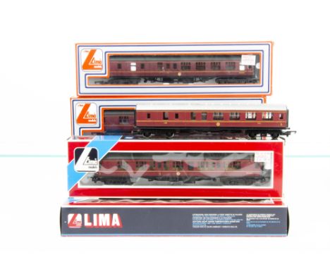 Hornby 00 Gauge LMS Locmotives and Hornby and Lima BR and LMS Coaches, Hornby, unboxed crimson 4-6-2 62333 'Duchess of Suther